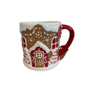 Peppermint and Pine Christmas Gingerbread House Red Snow Mug New Viral